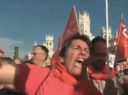 Διαδήλωση στη Μανδρίτη υπέρ του Μουρίνιο