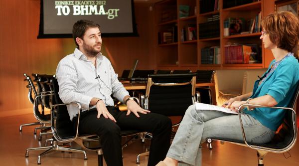 ΒΗΜΑ TV: Συνέντευξη του Νίκου Ανδρουλάκη