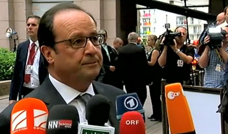 Δηλώσεις Ολάντ πριν τη Συνοδο Κορυφής