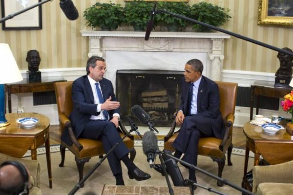 Μήνυμα στήριξης στον Σαμαρά από τον Ομπάμα