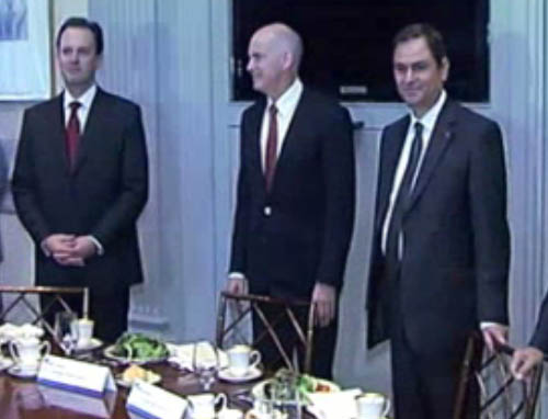 Δηλώσεις Παπανδρέου από το Χρηματιστήριο της Νέας Υόρκης