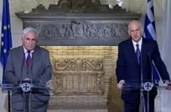 Στην ανάγκη διαρθρωτικών αλλαγών αναφέρθηκαν Παπανδρέου και Στρος-Καν