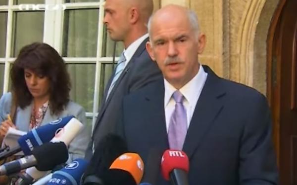 Δηλώσεις Παπανδρέου-Γιούνκερ μετά τη συνάντησή τους