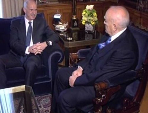 Εθνικά θέματα και ευρω-ομόλογο στο διάλογο Παπούλια-Παπανδρέου στο Προεδρικό