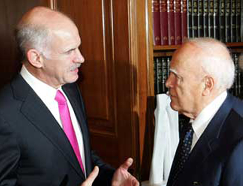 Συνάντηση Παπανδρέου-Παπούλια