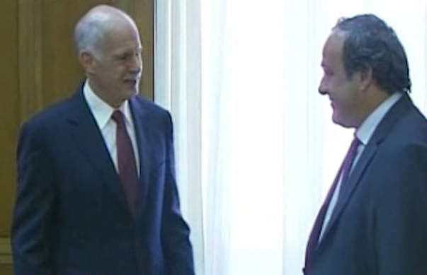 Συνάντηση του πρωθυπουργού με τον Μισέλ Πλατινί