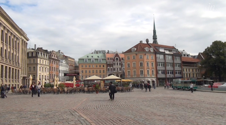 Η περιοχή της παλιάς πόλης στη Ρίγα της Λετονίας