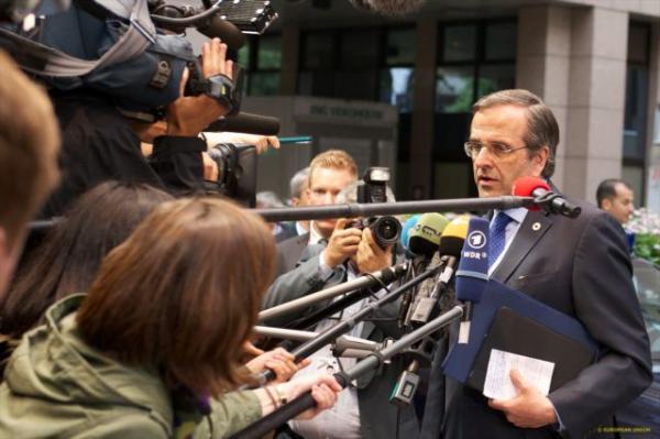 «Στόχος μας η ανάπτυξη» δήλωσε ο Σαμαράς από τις Βρυξέλλες