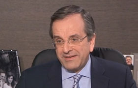 Αντ.Σαμαράς: Πρωθυπουργός «ο αρχηγός του πρώτου κόμματος»