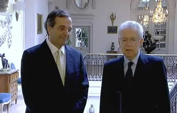 Συνάντηση Σαμαρά με τον πρωθυπουργό της Ιταλίας Μ.Μόντι