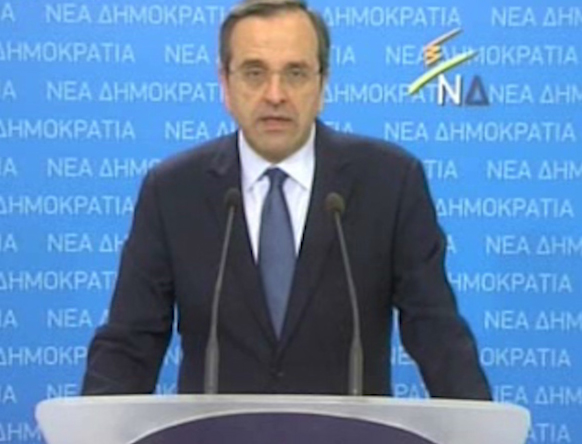 «Όχι» Σαμαρά στην πρόταση της κυβέρνησης για συναίνεση στο Μεσοπρόθεσμο