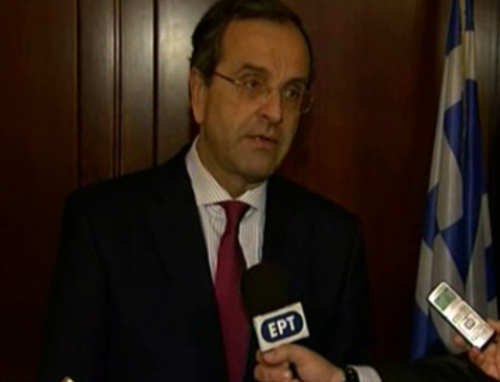 Απάντηση Σαμαρά από την Κόρινθο στην επίθεση Παπανδρέου για την οικονομία