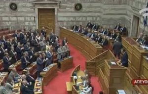 Αντιπαράθεση σε υψηλόυς τόνους μεταξύ Σαμαρά και Τσίπρα