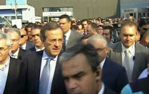 Ξεναγήθηκε ο Α.Σαμαράς στα περίπτερα της ΔΕΘ