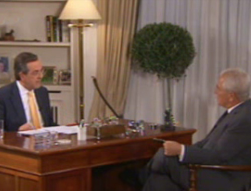 Ο Γιώργος Παπανδρέου δεν θα πάει τώρα σε εκλογές, εκτιμά ο Αντώνης Σαμαράς