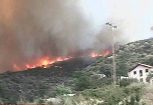 Υπό μερικό έλεγχο η πυρκαγιά στη Σάμο