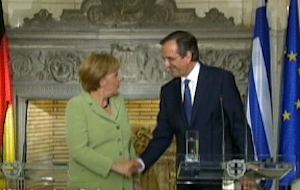 Η συνέντευξη τύπου μετά τη συνάντηση Μέρκελ-Σαμαρά