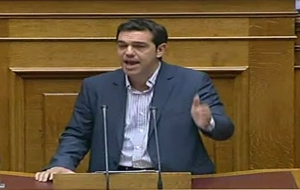 Εντονο φραστικό επεισόδιο Βενιζέλου-Τσίπρα στη Βουλή