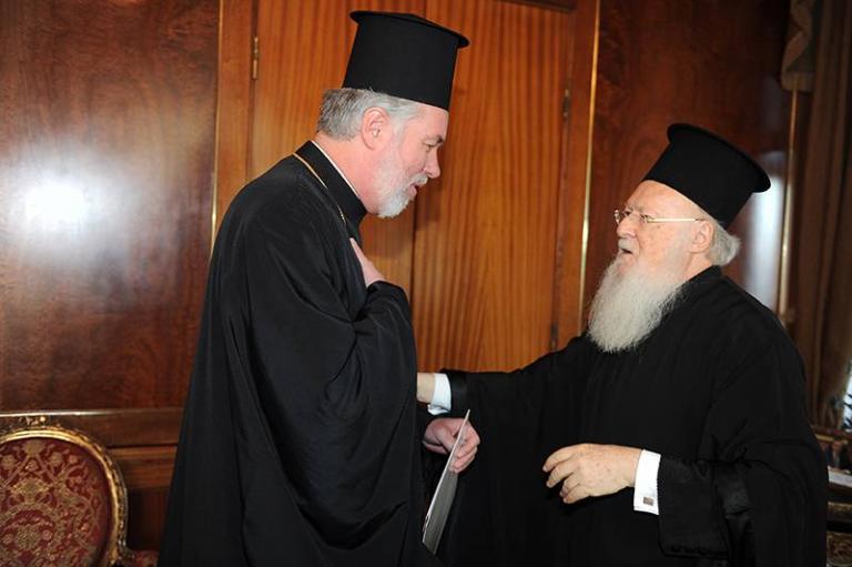 Στο πλευρό του Οικουμενικού Πατριάρχη Βαρθολομαίου ο μητροπολίτης Βελγίου Αθηναγόρας