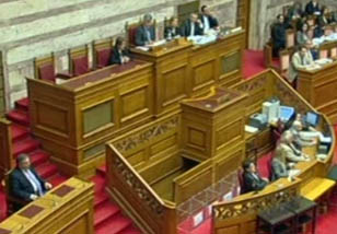 Υψηλοί τόνοι στη Βουλή στη συζήτηση για την υπόθεση του Βατοπαιδίου