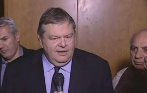 Ευ.Βενιζέλος: Ενότητα της κεντροαριστεράς χωρίς ηγεμονισμούς