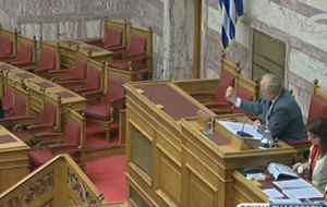 Ενταση στη Βουλή μεταξύ «Χρυσής Αυγής» και Θ.Παφίλη