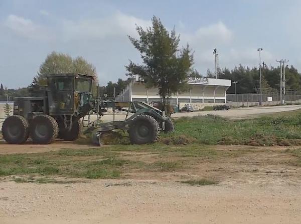 Προετοιμασία χώρου στο Ίλιον για την φιλοξενία προσφύγων