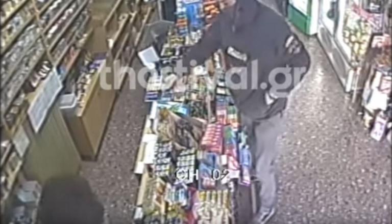 Καρέ – καρέ η ληστεία σε κατάστημα στη Θεσσαλονίκη