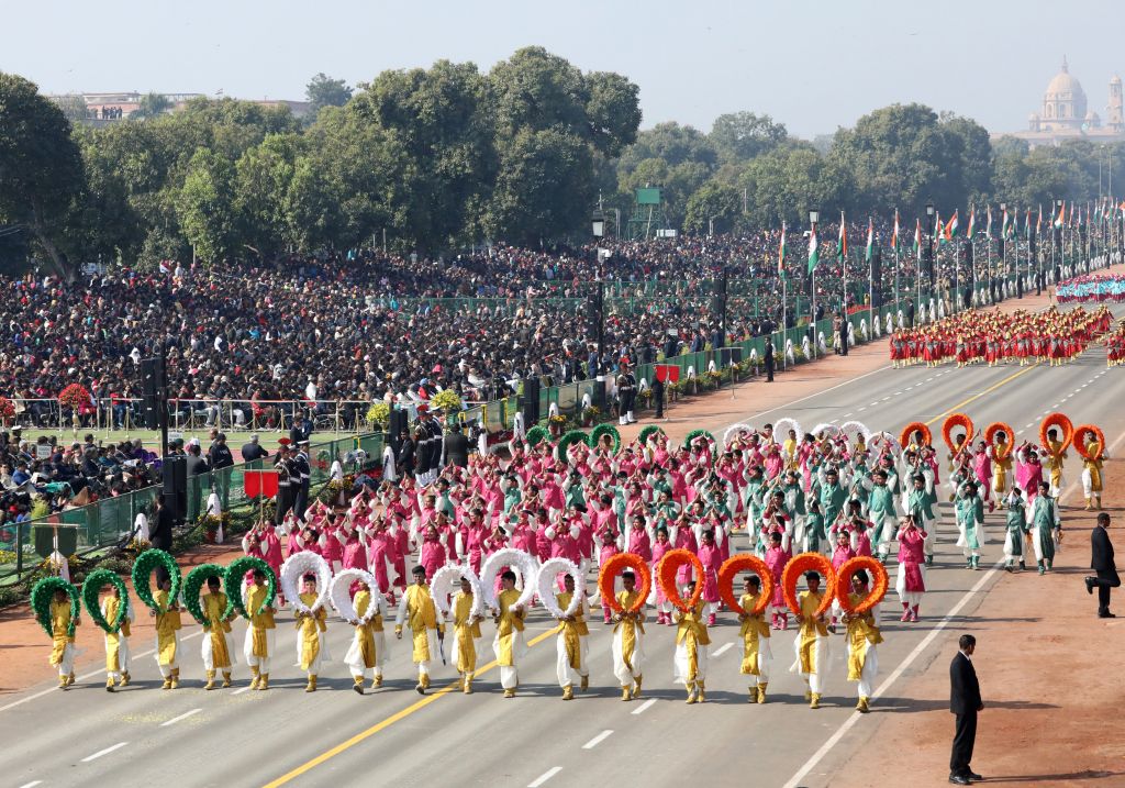Εντυπωσιακή παρέλαση στην Ινδία για τα 70η Ημέρα της Δημοκρατίας