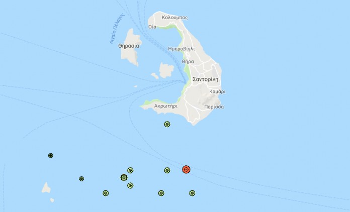 Σαντορίνη : Καταγράφηκαν 14 σεισμοί σε 12 ώρες