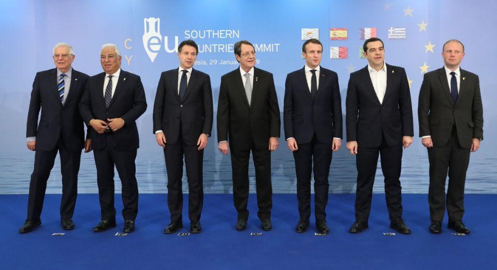 Σαφές μήνυμα στήριξης στην Κύπρο από τους ευρωπαίους ηγέτες του Νότου