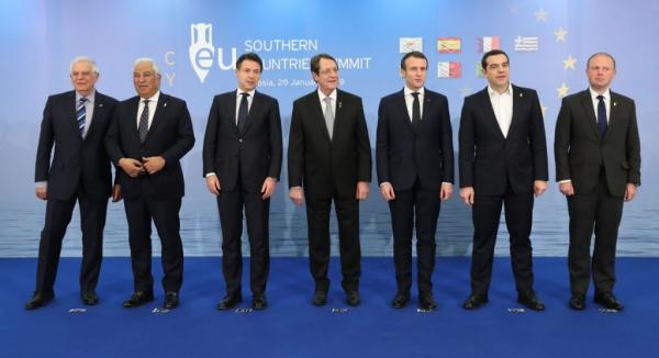 Σαφές μήνυμα στήριξης στην Κύπρο από τους ευρωπαίους ηγέτες του Νότου