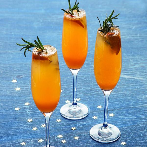 Mimosa με μανταρίνι και δενδρολίβανο