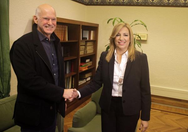 Συνάντηση εντός της ημέρας Γεννηματά – Παπανδρέου