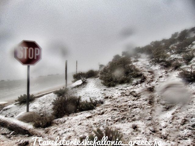 Χιόνια στον Αίνο Κεφαλλονιάς