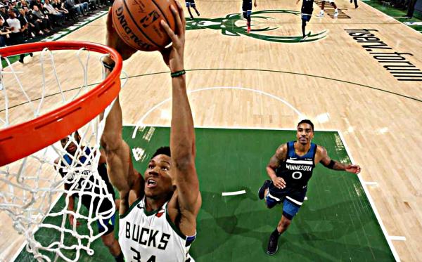 Διπλός και… σουτέρ ο Giannis κόντρα στους Τίμπεργουλβς