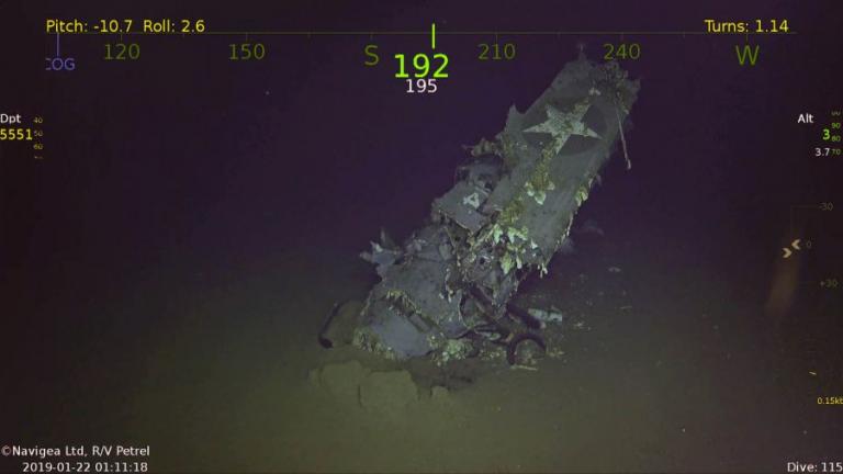 Έπειτα από 77 χρόνια εντοπίστηκε το ναυάγιο του αεροπλανοφόρου USS Hornet