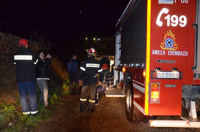 Πύργος: Σε ύφεση η φωτιά κοντά στη λίμνη Καϊάφα