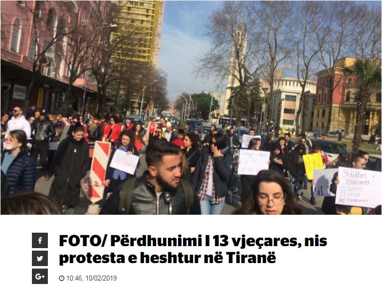 Σάλος στην Αλβανία : Ανήλικοι δεν γνωρίζουν ότι είναι αδίκημα ο βιασμός 13χρονης από 14χρονους