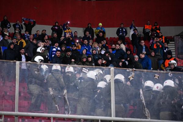 Επεισόδια των οπαδών της Ντιναμό Κιέβου με την Αστυνομία