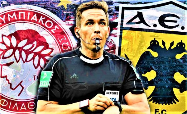 Άλλαξε ο διαιτητής του Ολυμπιακός – ΑΕΚ : Σφυρίζει ο Στίλερ