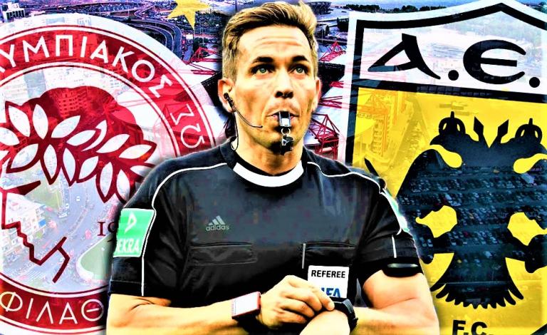 Άλλαξε ο διαιτητής του Ολυμπιακός – ΑΕΚ : Σφυρίζει ο Στίλερ