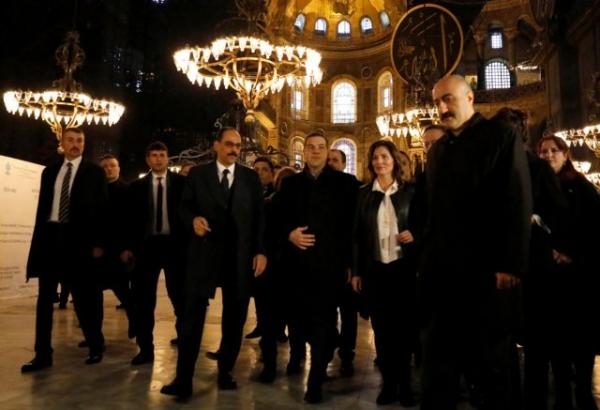 Η ξενάγηση του Αλέξη Τσίπρα στην Αγιά Σοφιά