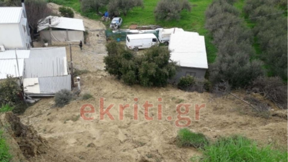 Ηράκλειο: Άμεσα μέτρα για την αντιμετώπιση της κατολίσθησης στην οδό Αστρινάκη από τον δήμο