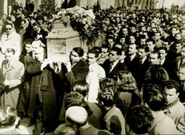 28/2/1943: Αποχαιρετισμός Κωστή Παλαμά