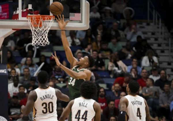 Τα highlights του Γιάννη Αντετοκούνμπο κόντρα στους Πέλικανς