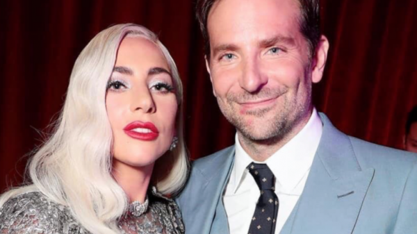 Ο Μπράντλεϊ Κούπερ με σημάδι από το κραγιόν της Lady Gaga