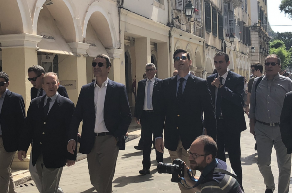 Επίσκεψη του Κυριάκου Μητσοτάκη στην Κέρκυρα
