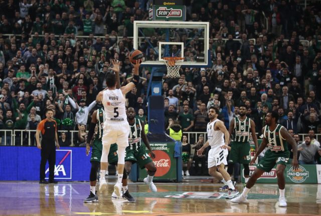 Με ασύλληπτο buzzer beater του Ρούντι η Ρεάλ «ξέρανε» τον ΠΑΟ