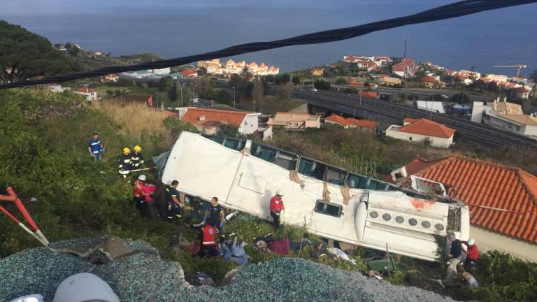 Τραγωδία στην Πορτογαλία: Η στιγμή της πτώσης του λεωφορείου
